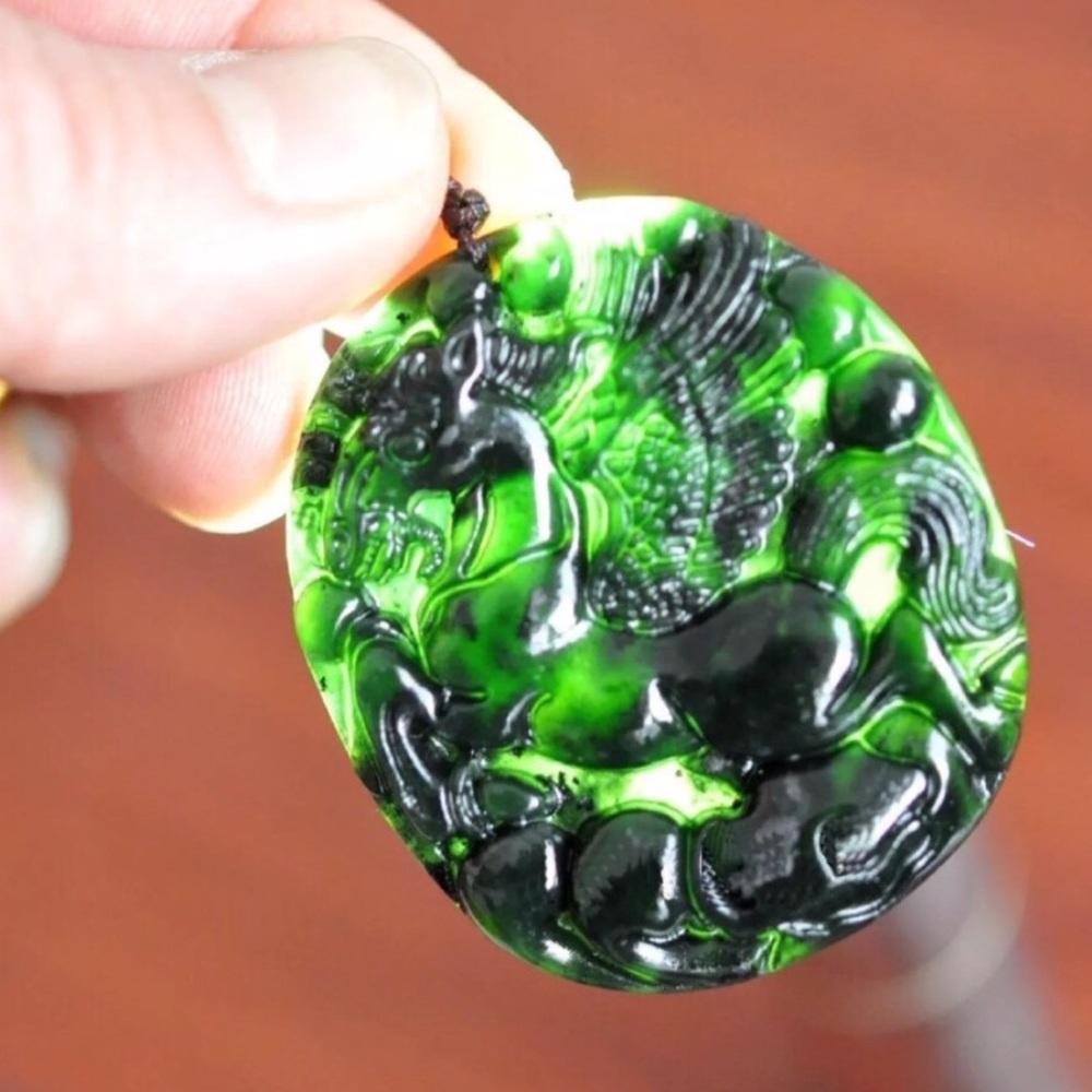 Real Jade “Nephrite” Hetian  Pendant